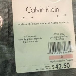 Boys Calvin Klein grey suit pants size 10.